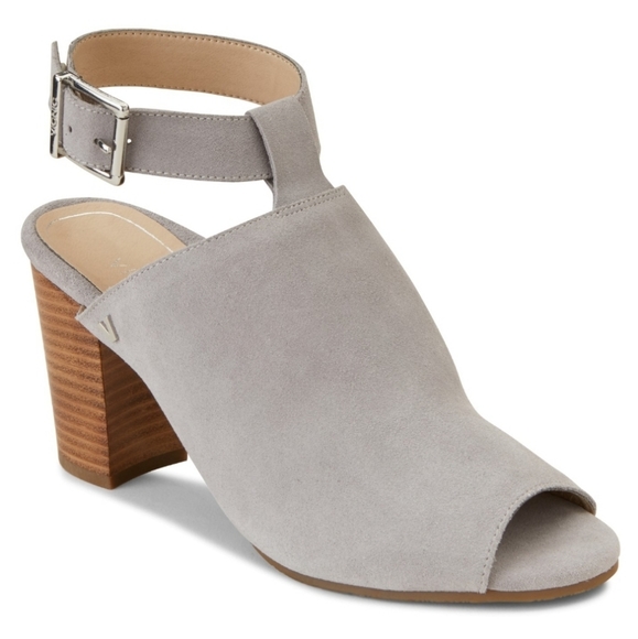 VIONIC Light Grey Perk Kaia Suede Sandal - Picture 2 of 8